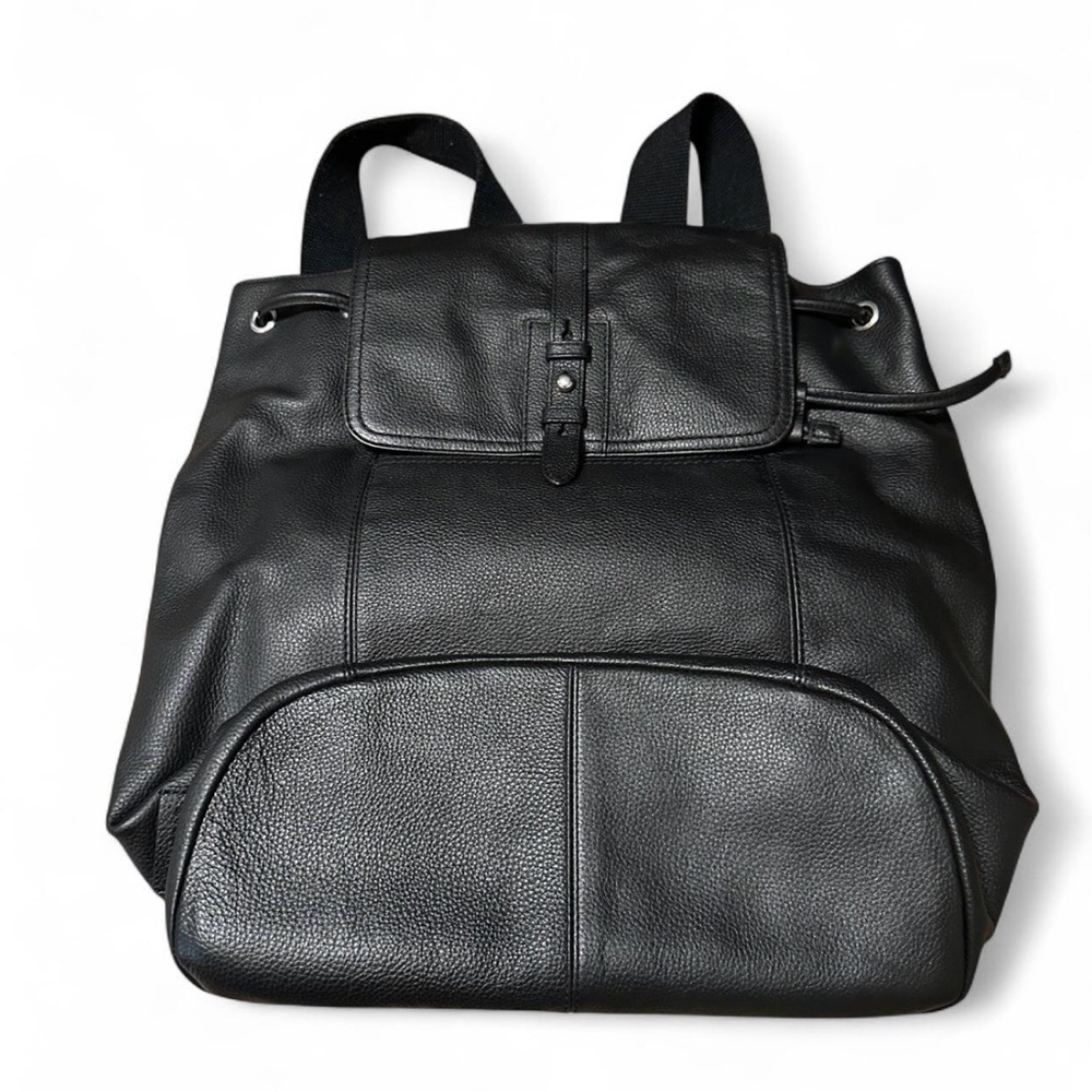 Cole Haan Black Leather Backpack